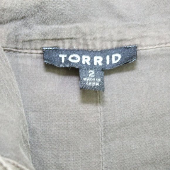 Torrid Twill Anorak Utility Hooded Jacket H11162 - Picture 3 of 7